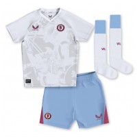 Aston Villa Diego Carlos #3 Bortaställ Barn 2023-24 Korta ärmar (+ Korta byxor)